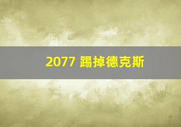 2077 踢掉德克斯